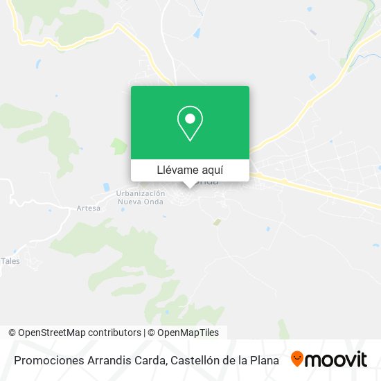 Mapa Promociones Arrandis Carda