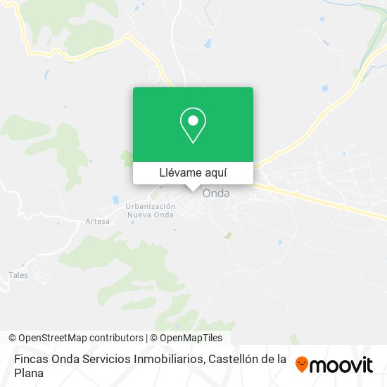 Mapa Fincas Onda Servicios Inmobiliarios