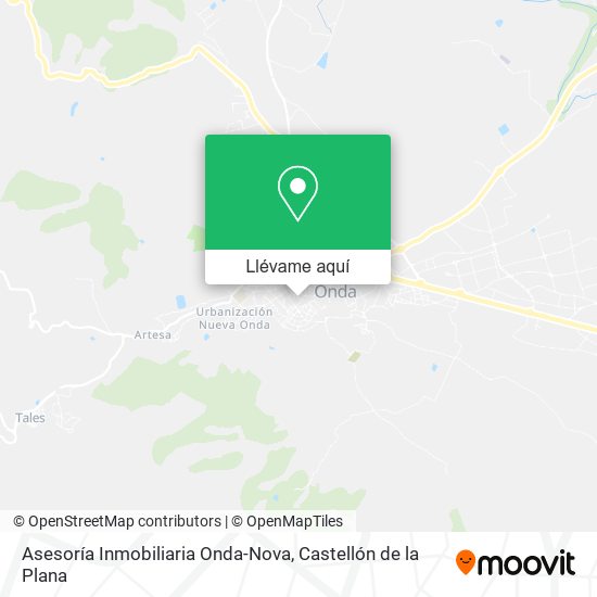 Mapa Asesoría Inmobiliaria Onda-Nova