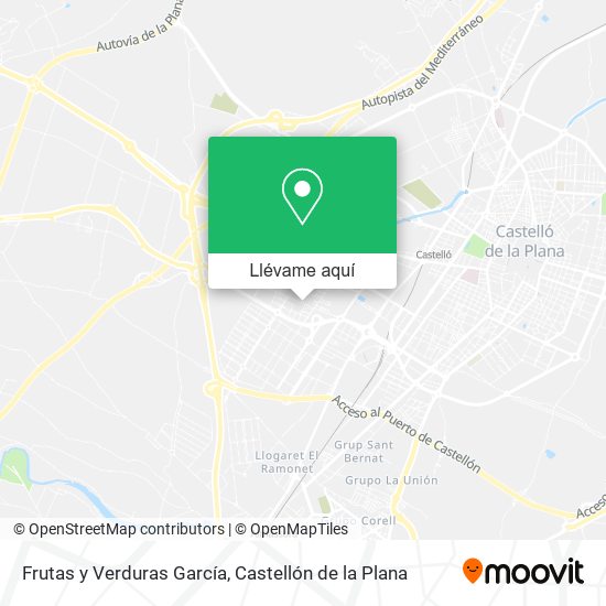 Mapa Frutas y Verduras García