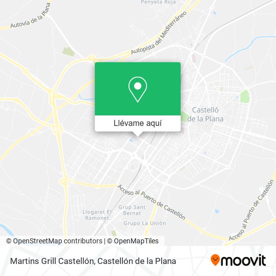 Mapa Martins Grill Castellón