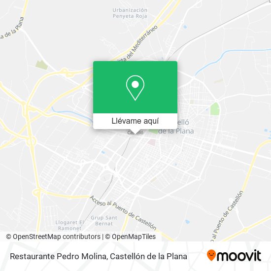 Mapa Restaurante Pedro Molina