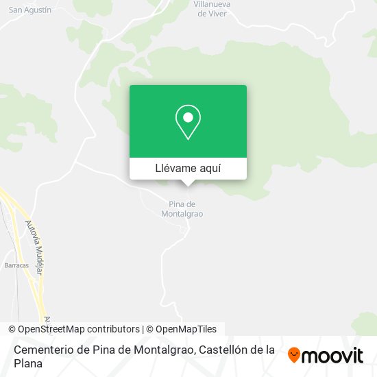 Mapa Cementerio de Pina de Montalgrao