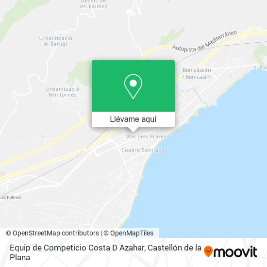 Mapa Equip de Competicio Costa D Azahar