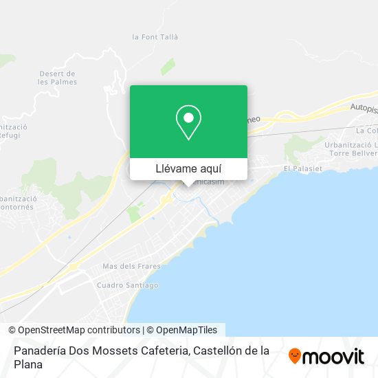 Mapa Panadería Dos Mossets Cafeteria