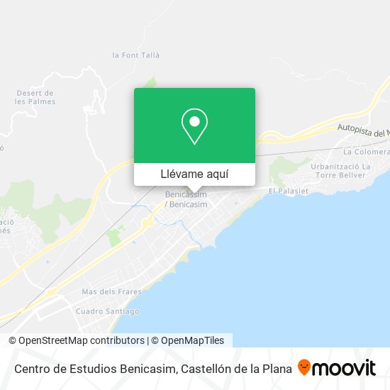 Mapa Centro de Estudios Benicasim