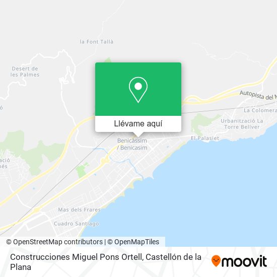 Mapa Construcciones Miguel Pons Ortell