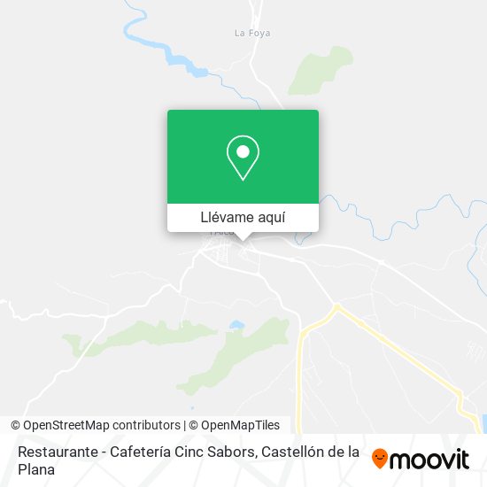 Mapa Restaurante - Cafetería Cinc Sabors