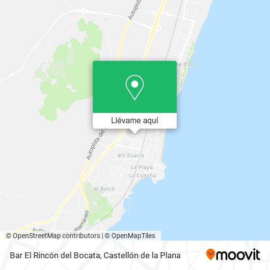 Mapa Bar El Rincón del Bocata