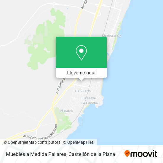 Mapa Muebles a Medida Pallares