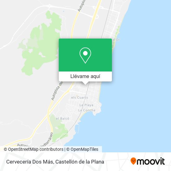 Mapa Cervecería Dos Más