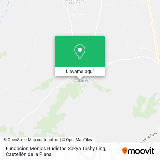 Mapa Fundación Monjes Budistas Sakya Tashy Ling