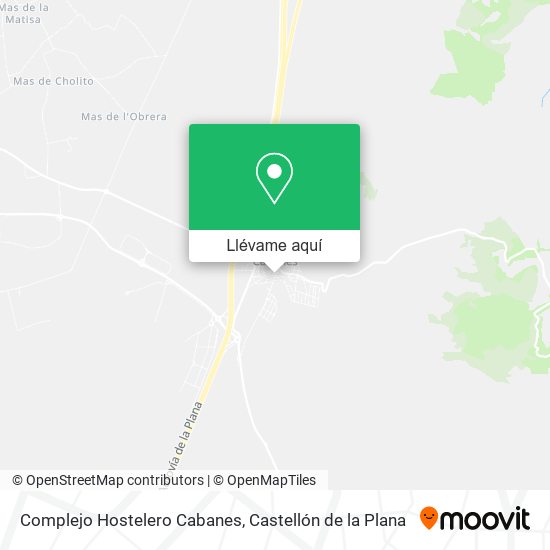 Mapa Complejo Hostelero Cabanes