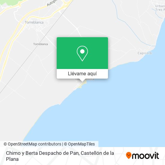Mapa Chimo y Berta Despacho de Pan