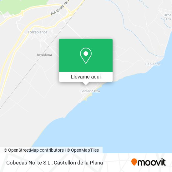 Mapa Cobecas Norte S.L.