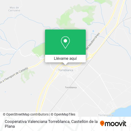 Mapa Cooperativa Valenciana Torreblanca