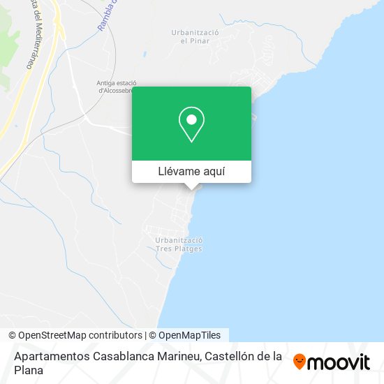 Mapa Apartamentos Casablanca Marineu