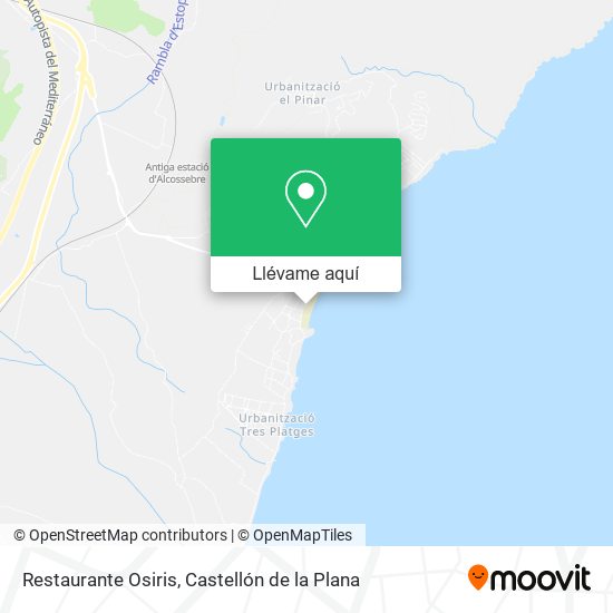 Mapa Restaurante Osiris