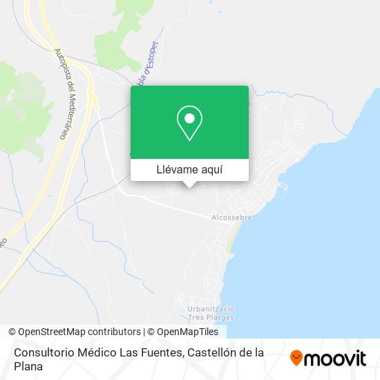 Mapa Consultorio Médico Las Fuentes