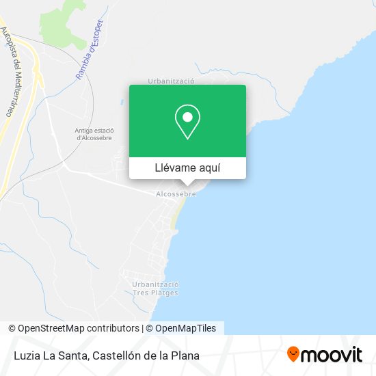 Mapa Luzia La Santa