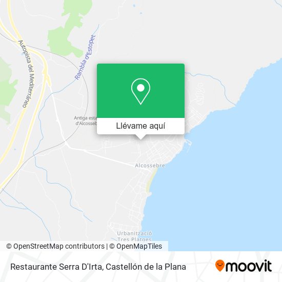 Mapa Restaurante Serra D'Irta