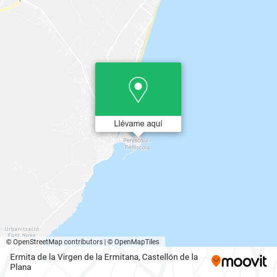 Mapa Ermita de la Virgen de la Ermitana