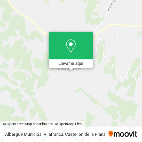 Mapa Albergue Municipal Vilafranca