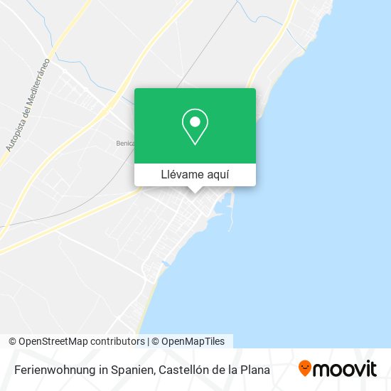 Mapa Ferienwohnung in Spanien