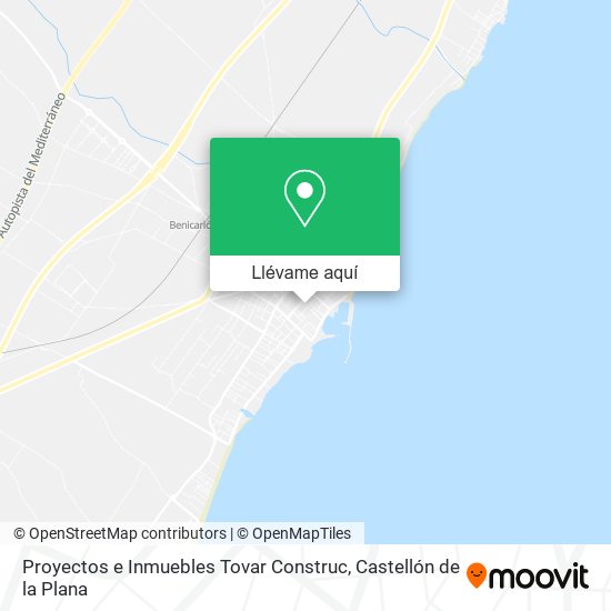 Mapa Proyectos e Inmuebles Tovar Construc