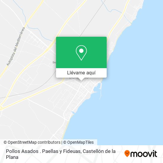 Mapa Pollos Asados . Paellas y Fideuas