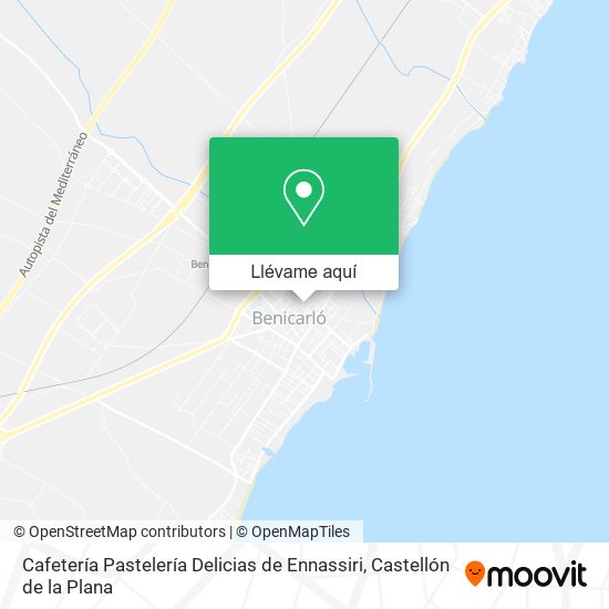Mapa Cafetería Pastelería Delicias de Ennassiri