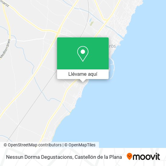 Mapa Nessun Dorma Degustacions