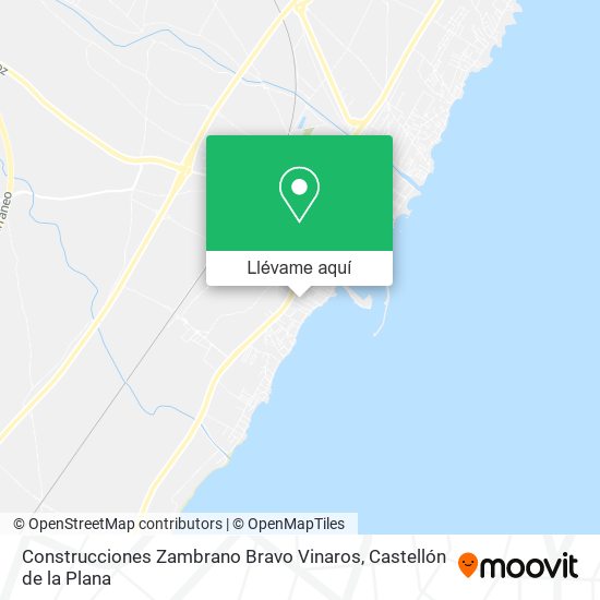 Mapa Construcciones Zambrano Bravo Vinaros