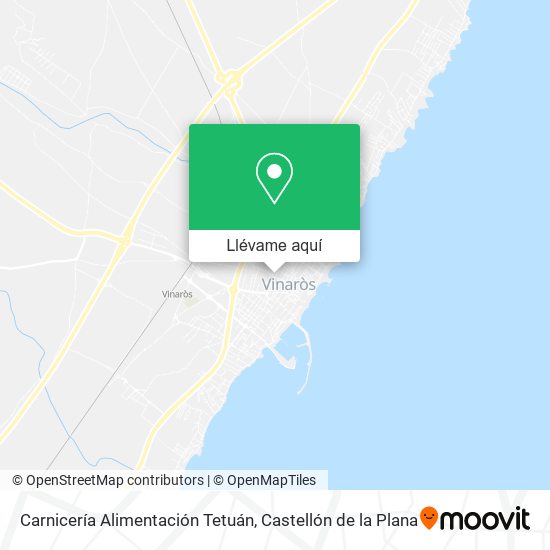 Mapa Carnicería Alimentación Tetuán