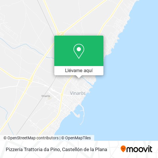 Mapa Pizzería Trattoria da Pino
