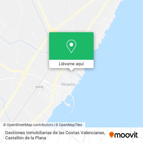 Mapa Gestiones Inmobiliarias de las Costas Valencianas
