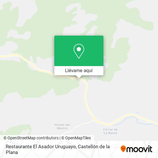 Mapa Restaurante El Asador Uruguayo