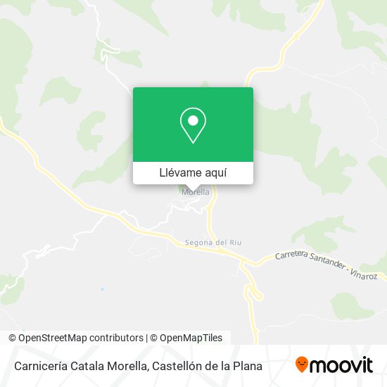 Mapa Carnicería Catala Morella