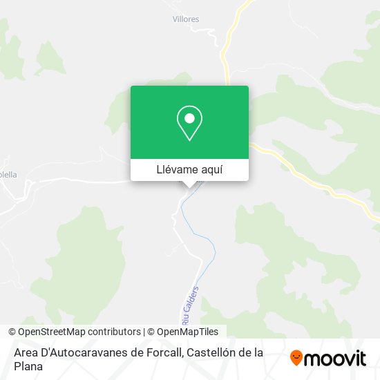 Mapa Area D'Autocaravanes de Forcall