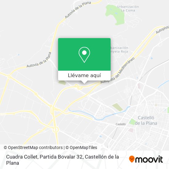 Mapa Cuadra Collet, Partida Bovalar 32