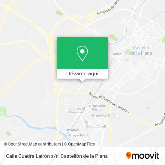 Elaborar Dibujar Nota Cómo llegar a Calle Cuadra Lairón s/n en Castellón De La Plana en Autobús?