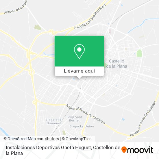 Mapa Instalaciones Deportivas Gaeta Huguet