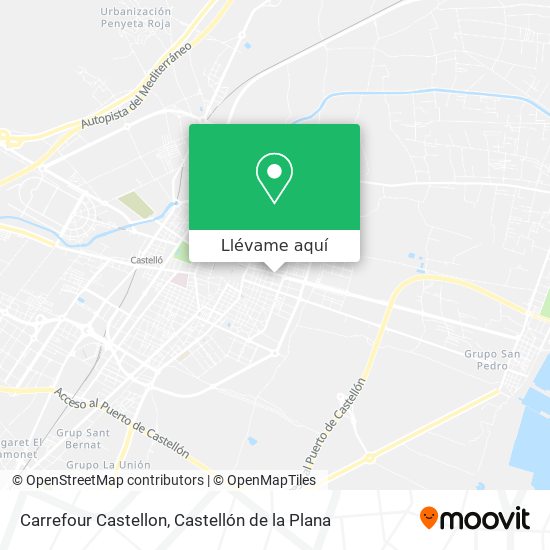 Mapa Carrefour Castellon