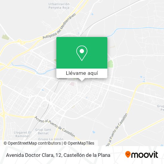 Mapa Avenida Doctor Clara, 12