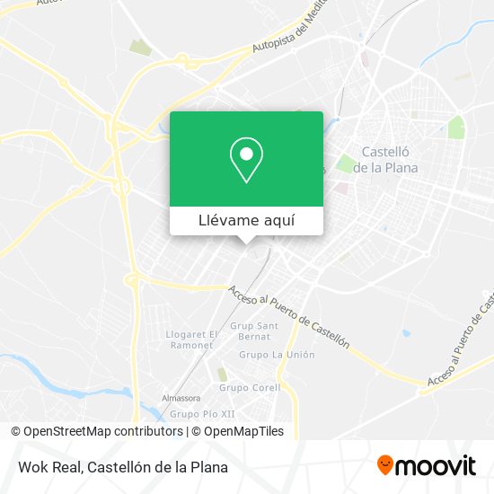 Dictado Preciso polla Cómo llegar a Wok Real en Castellón De La Plana en Autobús?