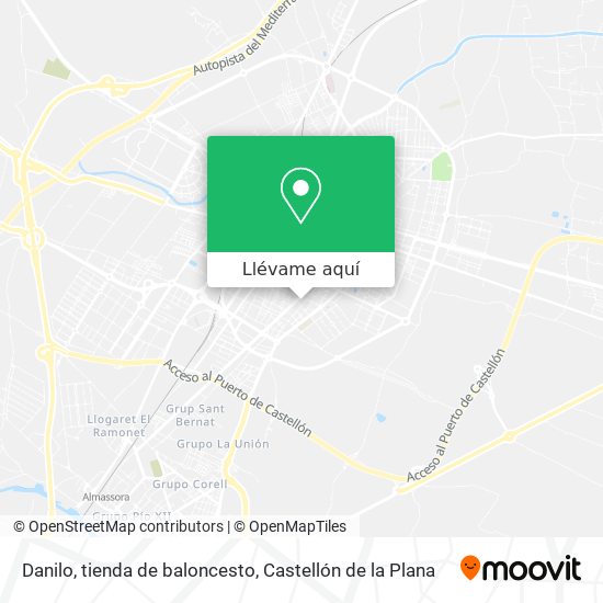 Mapa Danilo, tienda de baloncesto