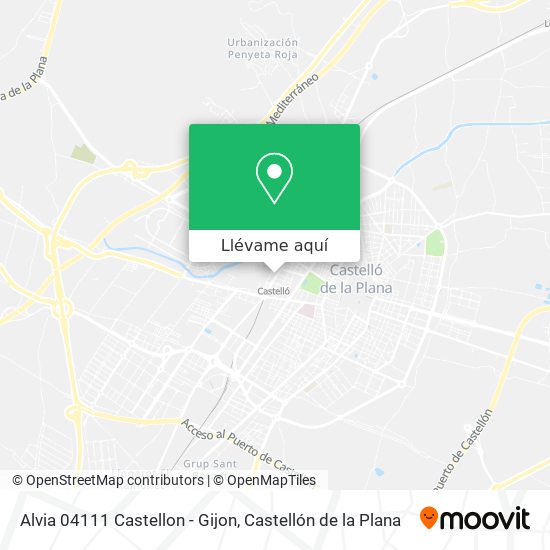 Mapa Alvia 04111 Castellon - Gijon