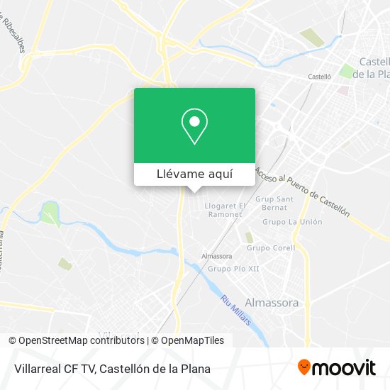 Mapa Villarreal CF TV