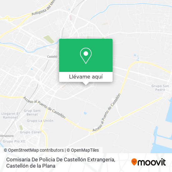 Mapa Comisaría De Policia De Castellón Extrangería