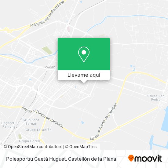 Mapa Polesportiu Gaetà Huguet